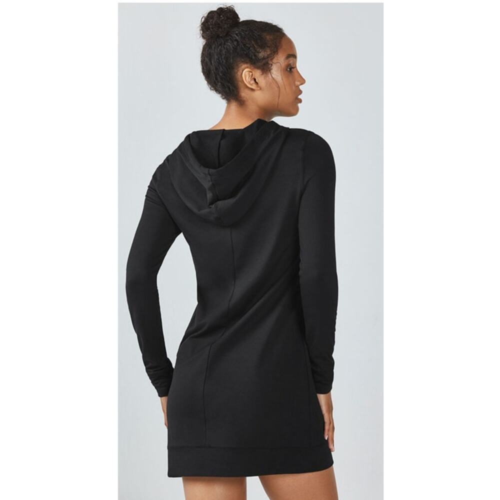 Fabletics Yukon Black Hooded Dress Size Xs View 2